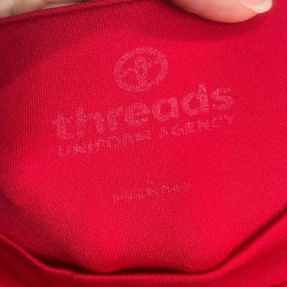 HEB Texas Red Long Sleeve Shirt Comfort Casual Work Sz L - Picture 4 of 16